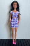 Mattel - Barbie - Fashionistas #199 - Gingham Cut-Out Dress - Tall - кукла